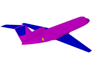 Gulfstream II Corporate Jet 3D Model preview