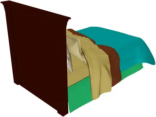 Bed 3D Model preview