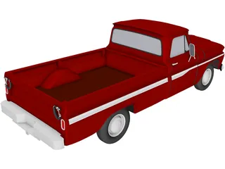 Chevrolet Pickup (1966) 3D Model preview