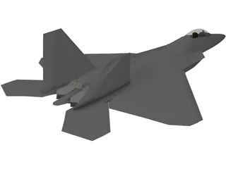 F-22 Raptor 3D Model preview