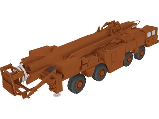 Scud Missile Launcher 3D Model preview