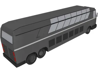 Tour Bus 3D Model preview