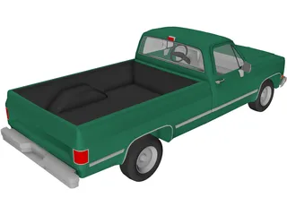 GMC Pickup (1985) 3D Model preview