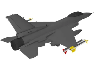 F-16C 3D Model preview