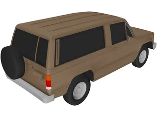 Isuzu Trooper (1986) 3D Model preview
