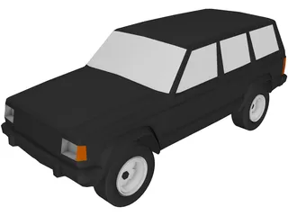 Jeep Cherokee (1986) 3D Model preview