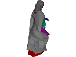 Greek Woman 3D Model preview