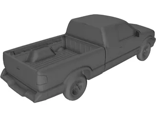 Chevrolet S10 Extended Cab Pickup (1996) 3D Model preview