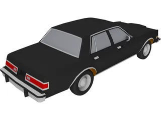 Dodge Diplomat (1983) 3D Model preview