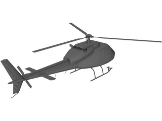 Eurocopter AS-355 Ecureuil 2 3D Model preview