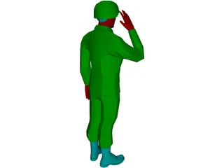 Soldier 3D Model preview