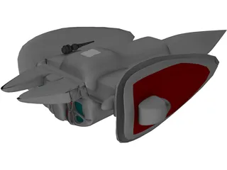 Voinian Spaceship 3D Model preview