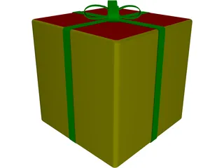 Gift Box 3D Model preview