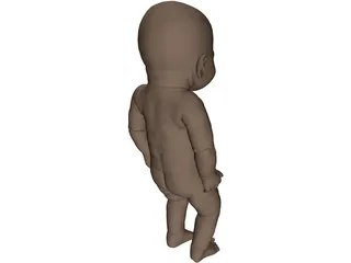 Newborn Baby 3D Model preview
