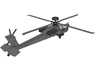 Boeing AH-64 Apache Longbow 3D Model preview