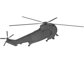 Sikorsky SH-3H Sea King 3D Model preview