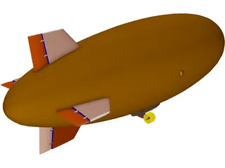 Blimp 3D Model preview