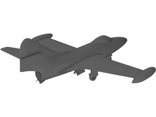 F9F Panther 3D Model preview