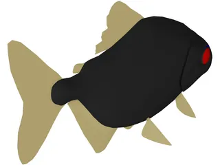 Piranha 3D Model preview