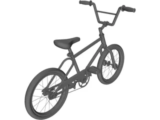 Bicycle BMX 3D Model preview