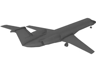 Embraer ERJ 135 3D Model preview