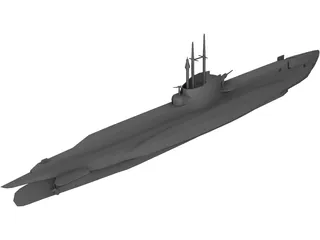 HMS Seawolf 3D Model preview