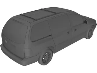 Ford Windstar (2000) 3D Model preview