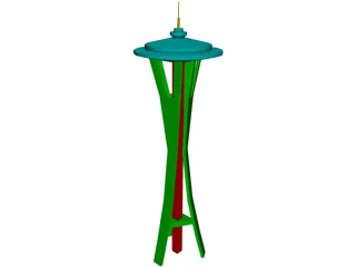 Space Needle 3D Model preview