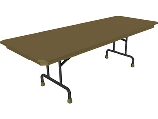 Table Folding 3D Model preview