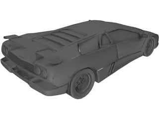 Lamborghini Diablo (1990) 3D Model preview