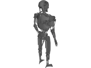 Terminator T-800 Metal Skeleton 3D Model preview