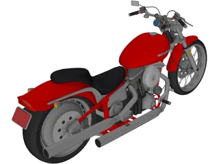Harley-Davidson Softtail 3D Model preview