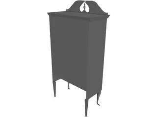 Highboy Furnished 3D Model preview