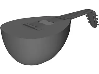 Lute 3D Model preview