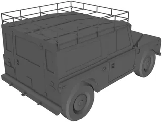 Land Rover (1972) 3D Model preview