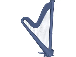 Harp 3D Model preview