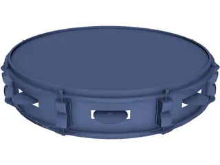 Classic Tamburine 3D Model preview