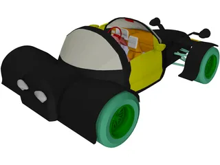 Hot Rod 3D Model preview