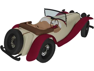 Jaguar SS2 3D Model preview