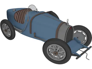 Bugatti Type 35 (1924) 3D Model preview