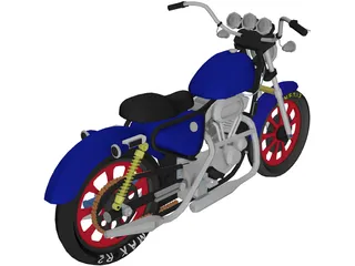 Motorcycle 3D Model preview