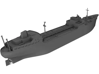 Texaco Tanker 3D Model preview