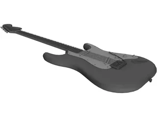Guitar Electric 3D Model preview