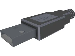 USB Connector 3D Model preview