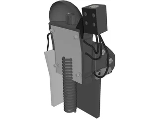Anvis 9 Helmet Mount 3D Model preview