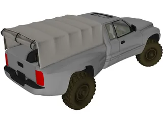Dodge Pickup 3D Model preview