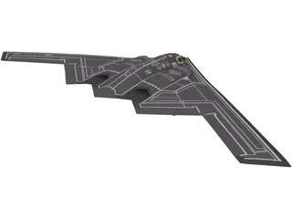 B2 Stealth Bomber 3D Model preview