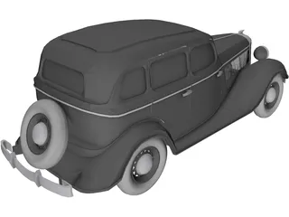 GAZ M1 3D Model preview