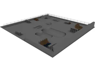 Skate Park 3D Model preview