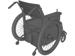 Wheelchair 3D Model preview